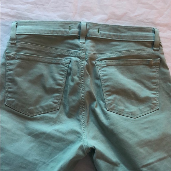 J Brand Skinny Leg Mint Green Jeans Size 28 - Picture 6 of 8